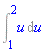 Int(u, u = 1 .. 2)