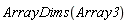 ArrayDims(Array3)