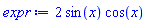 2*sin(x)*cos(x)