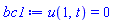 u(1, t) = 0