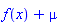 f(x)+mu