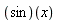 sin(x)
