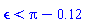epsilon < Pi-.12