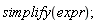 simplify(expr)