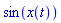 sin(x(t))