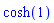 cosh(1)