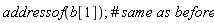 addressof(b[1])