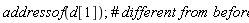 addressof(d[1])