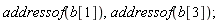 addressof(b[1]), addressof(b[3])