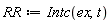 RR := Intc(ex, t)