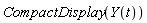 CompactDisplay(Y(t))
