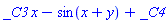 _C3*x-sin(x+y)+_C4
