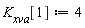 K[xva][1] := 4