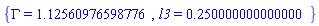 {Gamma = 1.12560976598776, l3 = .250000000000000}