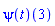 (psi(t))(3)