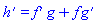 diff(h(x), x) = (diff(f(x), x))*g(x)+f(x)*(diff(g(x), x))