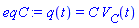 q(t) = C*V__C(t)