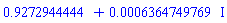 .9272944444+0.6364749769e-3*I