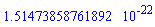 0.151473858761892e-21