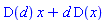 D(d)*x+d*D(x)