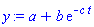 a+b*exp(-c*t)