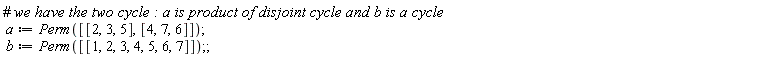 a := Perm([[2, 3, 5], [4, 7, 6]]);