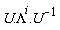 U.Lambda^i.(1/U)