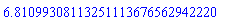 6.81099308113251113676562942220