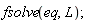 fsolve(eq, L)