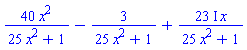 40*x^2/(25*x^2+1)-3/(25*x^2+1)+(23*I)*x/(25*x^2+1)