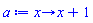proc (x) options inline, operator, arrow; x+1 end proc