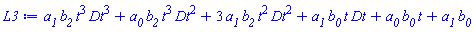 a__1*b__2*t^3*Dt^3+a__0*b__2*t^3*Dt^2+3*a__1*b__2*t^2*Dt^2+a__1*b__0*t*Dt+a__0*b__0*t+a__1*b__0
