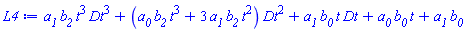 a__1*b__2*t^3*Dt^3+(a__0*b__2*t^3+3*a__1*b__2*t^2)*Dt^2+a__1*b__0*t*Dt+a__0*b__0*t+a__1*b__0