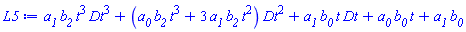 a__1*b__2*t^3*Dt^3+(a__0*b__2*t^3+3*a__1*b__2*t^2)*Dt^2+a__1*b__0*t*Dt+a__0*b__0*t+a__1*b__0