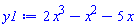 2*x^3-x^2-5*x