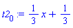 (1/3)*x+1/3