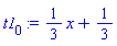 (1/3)*x+1/3
