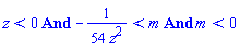 And(z < 0, -(1/54)/z^2 < m, m < 0)