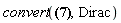 convert(Sum(exp((2*I)*Pi*k*omega), k = -infinity .. infinity), Dirac)