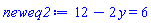 12-2*y = 6