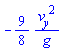 -(9/8)*v__y^2/g