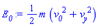 (1/2)*m*(v__0^2+v__y^2)