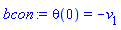 theta(0) = -v[1]