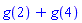 g(2)+g(4)