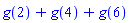 g(2)+g(4)+g(6)