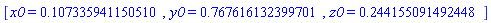 [x0 = .107335941150510, y0 = .767616132399701, z0 = .244155091492448]
