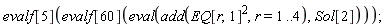 evalf[5](evalf[60](eval(add(EQ[r, 1]^2, r = 1 .. 4), Sol[2])))