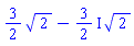 (3/2)*2^(1/2)-((3/2)*I)*2^(1/2)