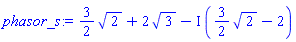 (3/2)*2^(1/2)+2*3^(1/2)-I*((3/2)*2^(1/2)-2)
