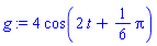 4*cos(2*t+(1/6)*Pi)